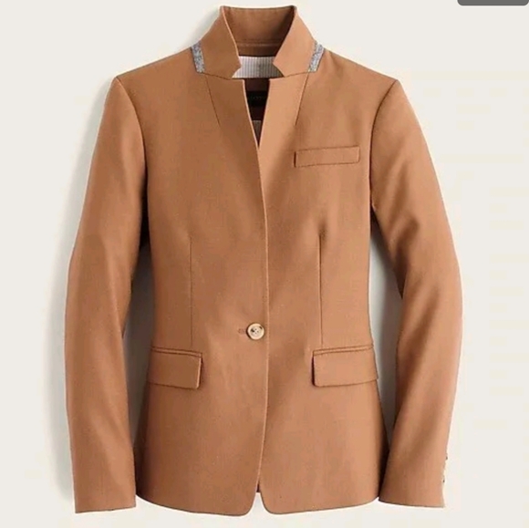 J. CREW New Regent Wool Flannel Blazer - 6 Tall - Picture 2 of 10